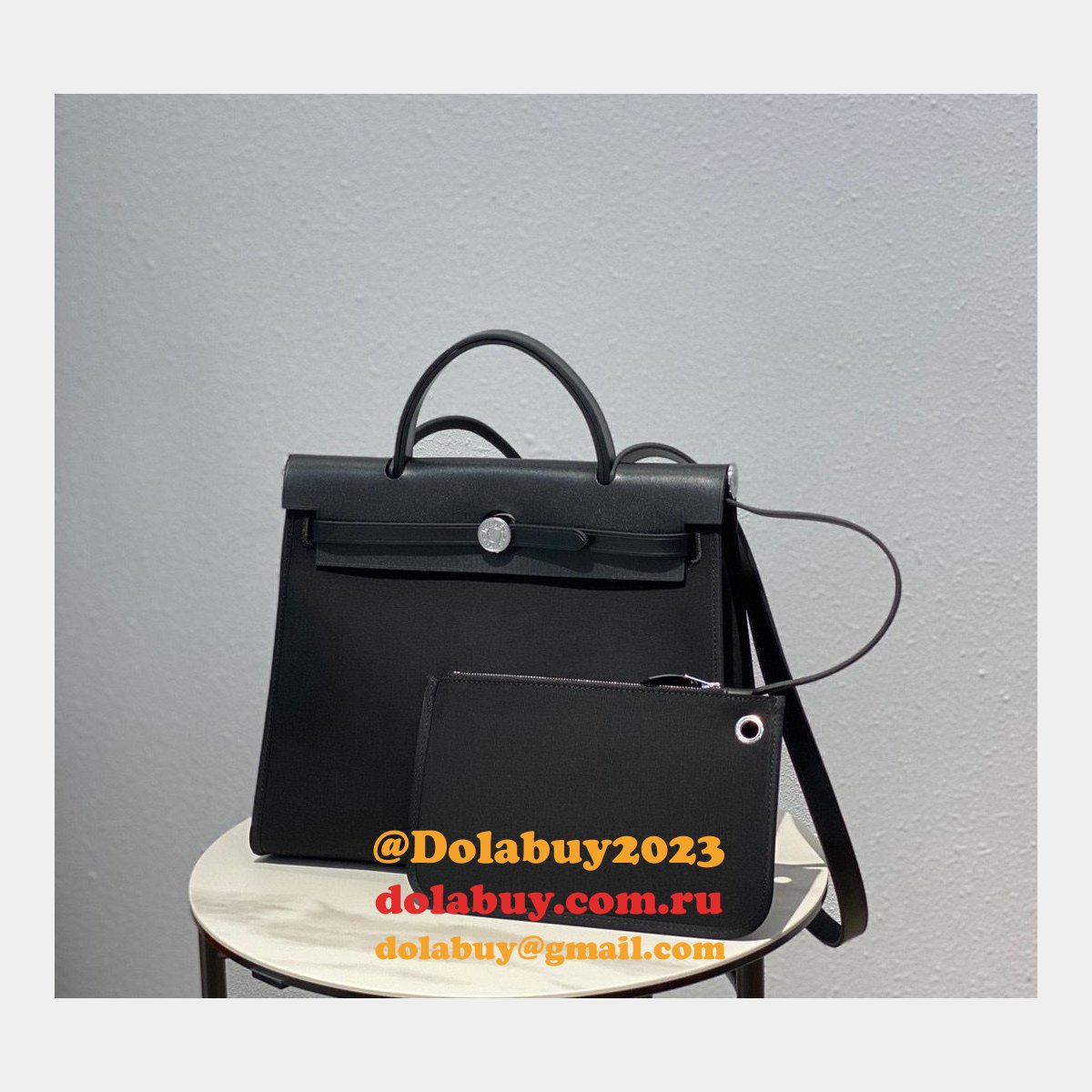 Best Replica Hermes Herbag Black Bags Top Quality Store
