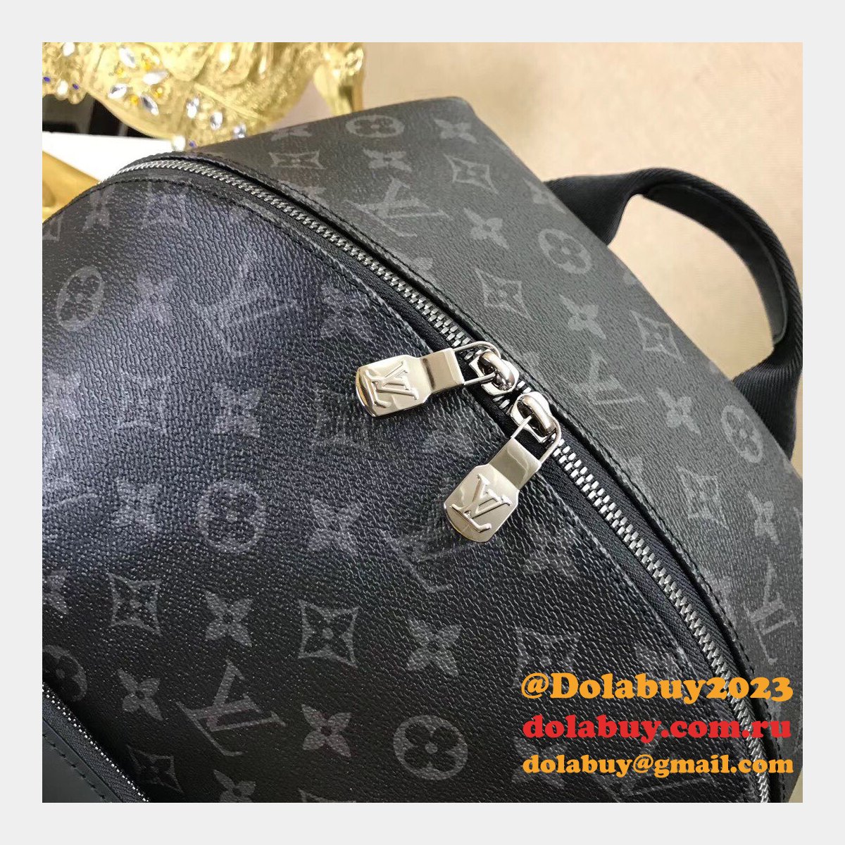 Louis Vuitton Replica M43186 Apollo Backpack Monogram Eclipse