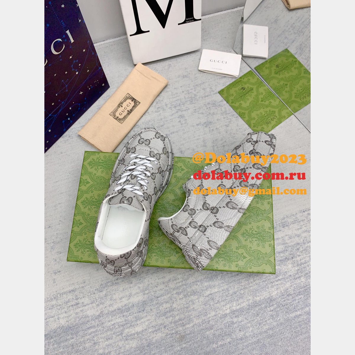 designer replica G*u*i biscuit classic presbyopia shoes