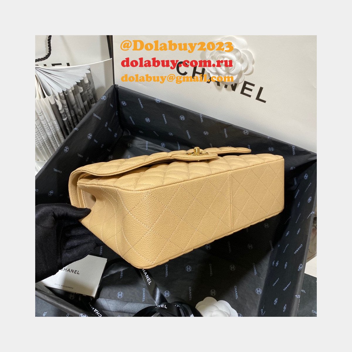 High Quality CC CF Classic Flap Jumbo Bags 30CM on Sale