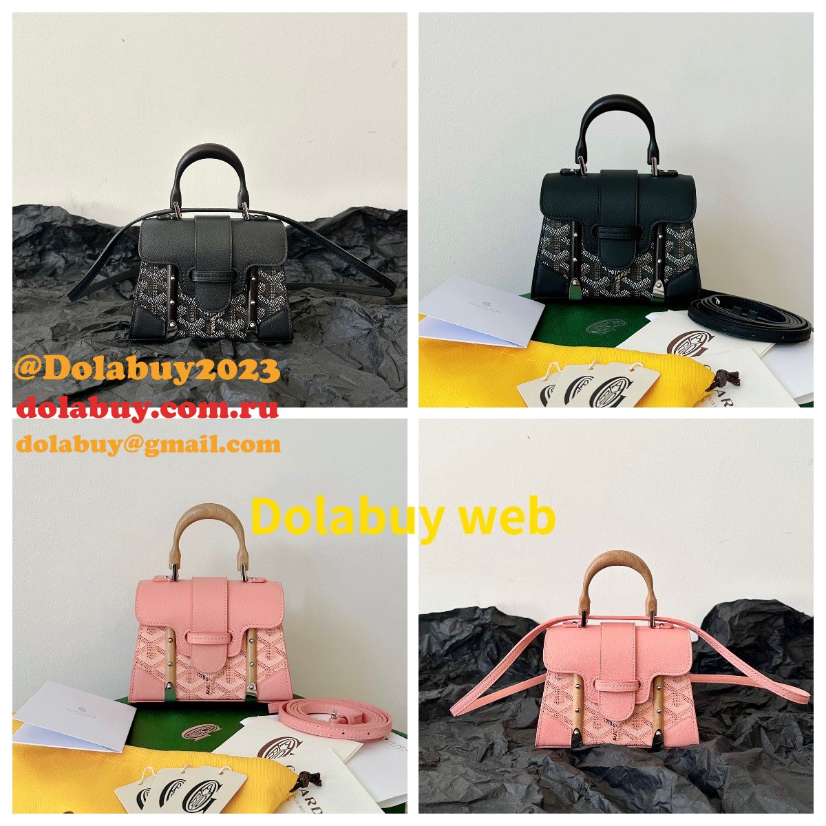 Cheap Goyard Replica Saigon Structure Nano Goyardine Bag