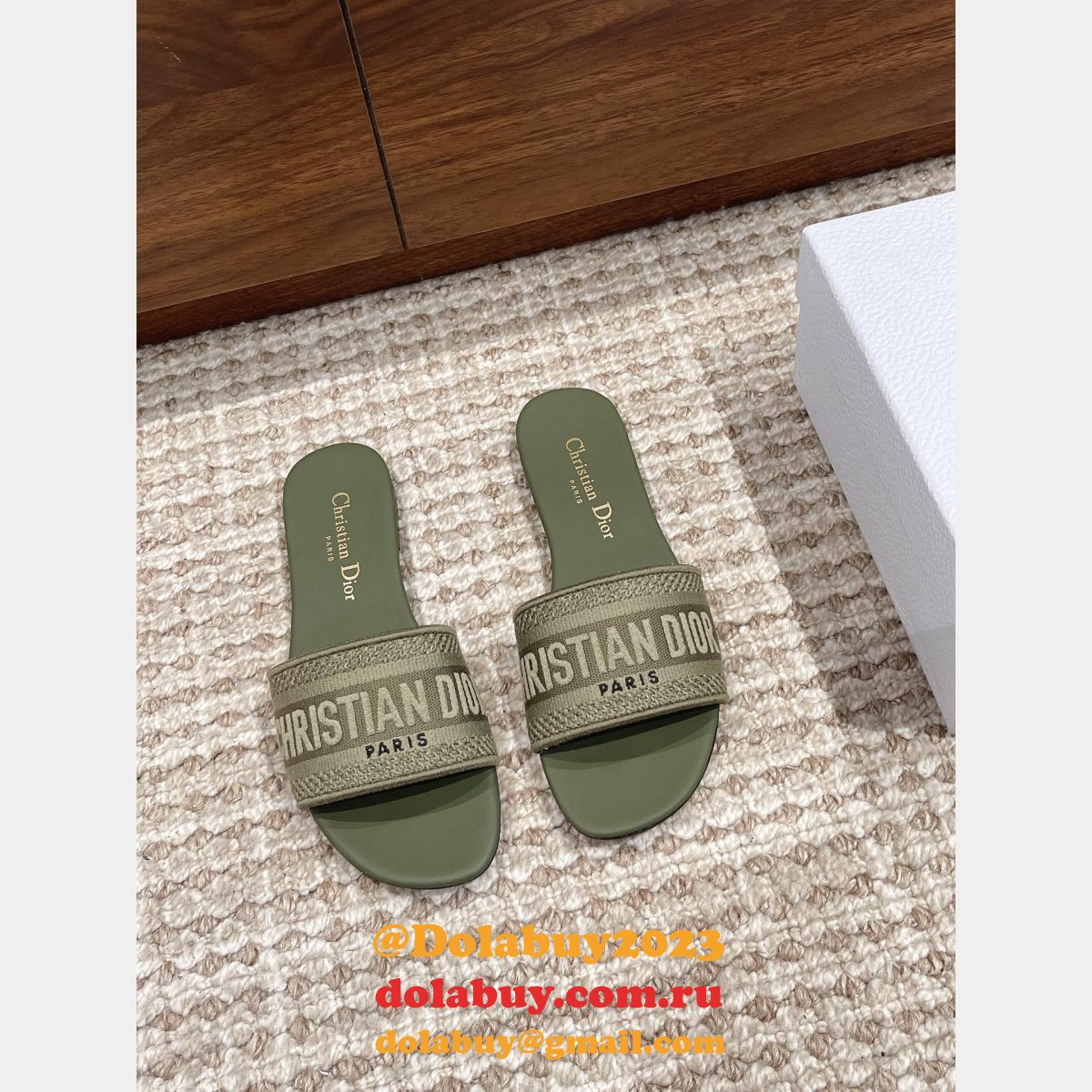 Replica Dior Flat Slipper DWAY SLIDE