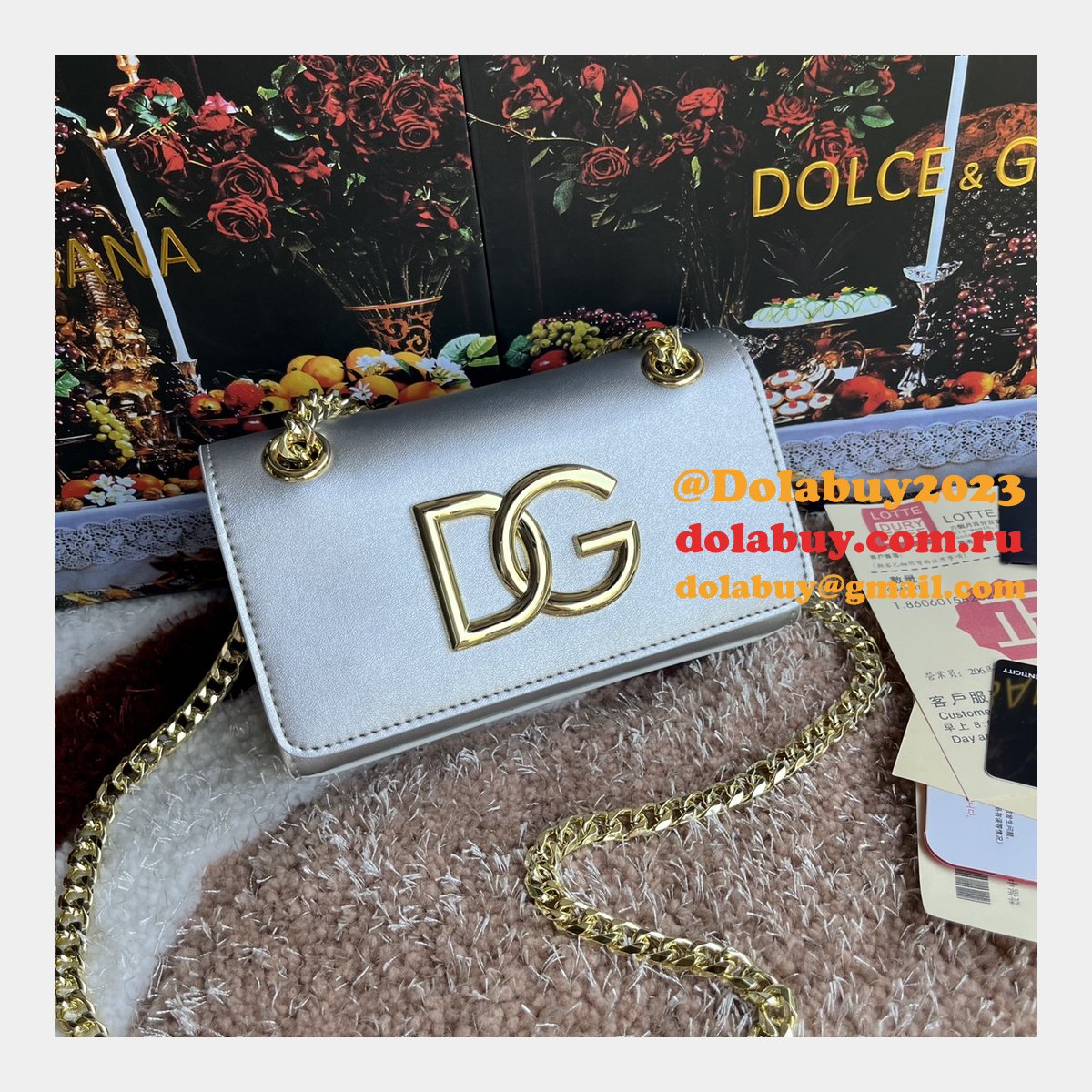Factory Top Quality DG Logo Crossbody Dolce & Gabbana 3320 Copy Bags