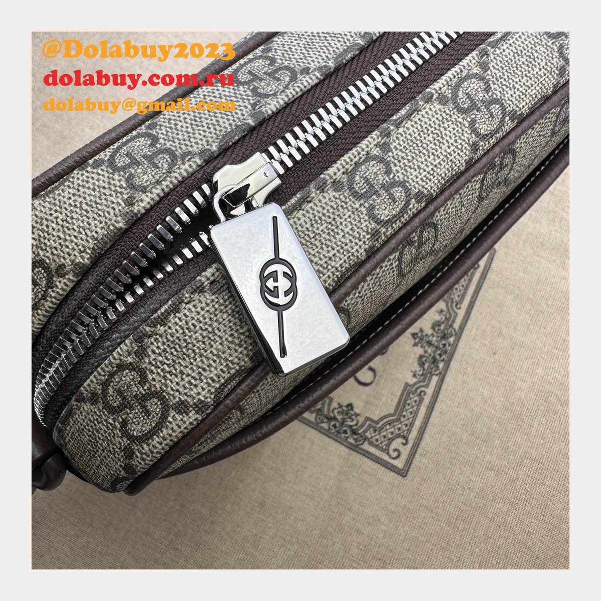 gg crystal 760342 G*u*i designer replica shoulder bag