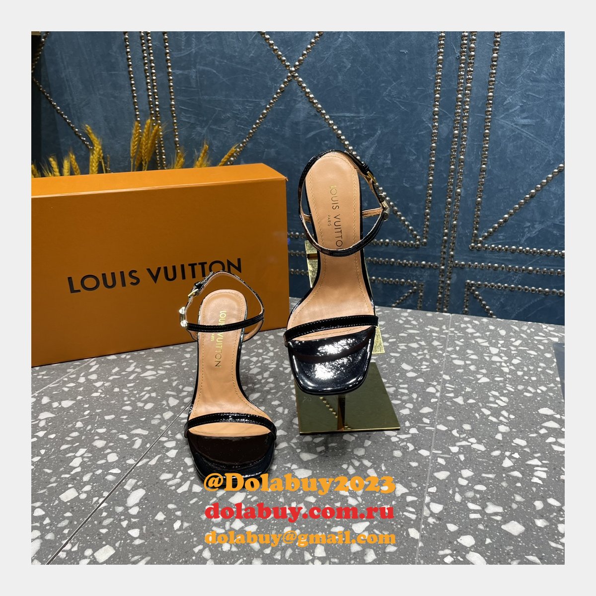 Blossom Sandal Louis Vuitton Replicas Heel:7.5cm/9.5cm Shoes