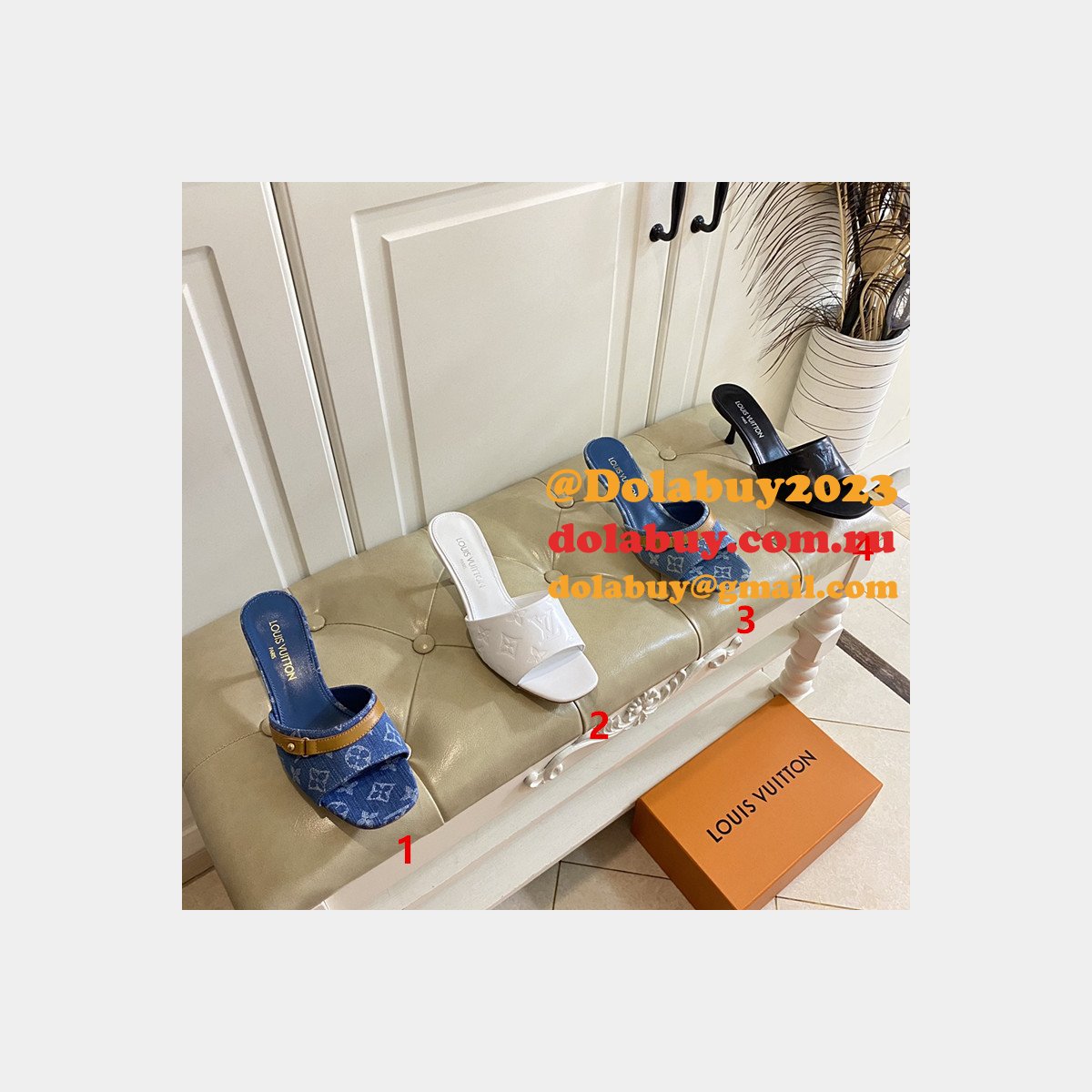 Fashion LOUIS VUITTON 1:1 MIRROR Neo Revival Mule