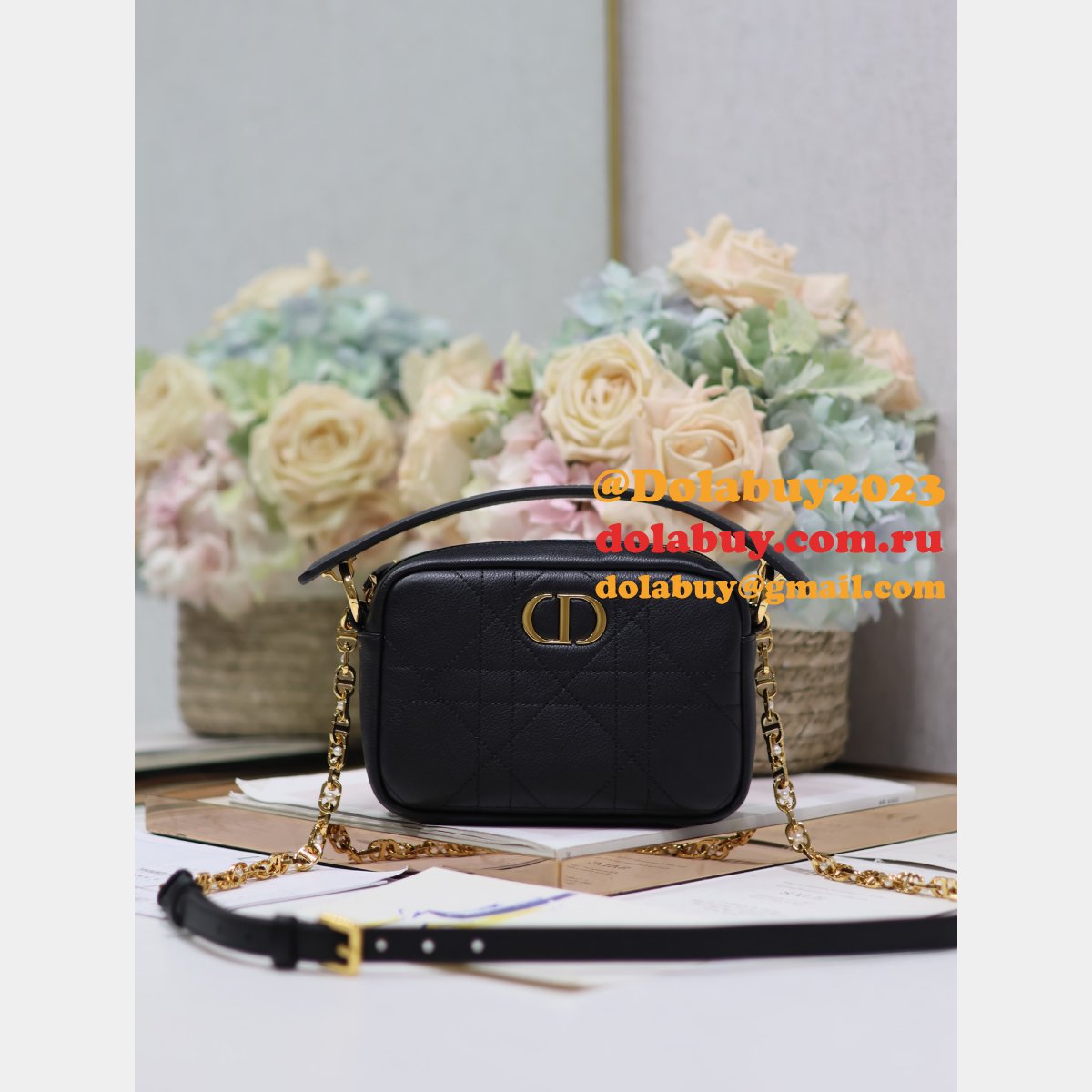 Top Quality 1:1 Mirror Dior Caro camera bag 3352