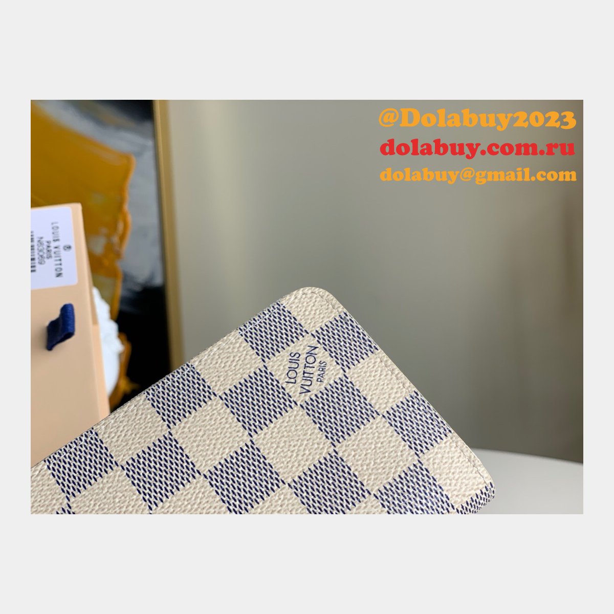 Louis Vuitton Replica N63069 Zippy Coin Purse Damier Azur Canvas