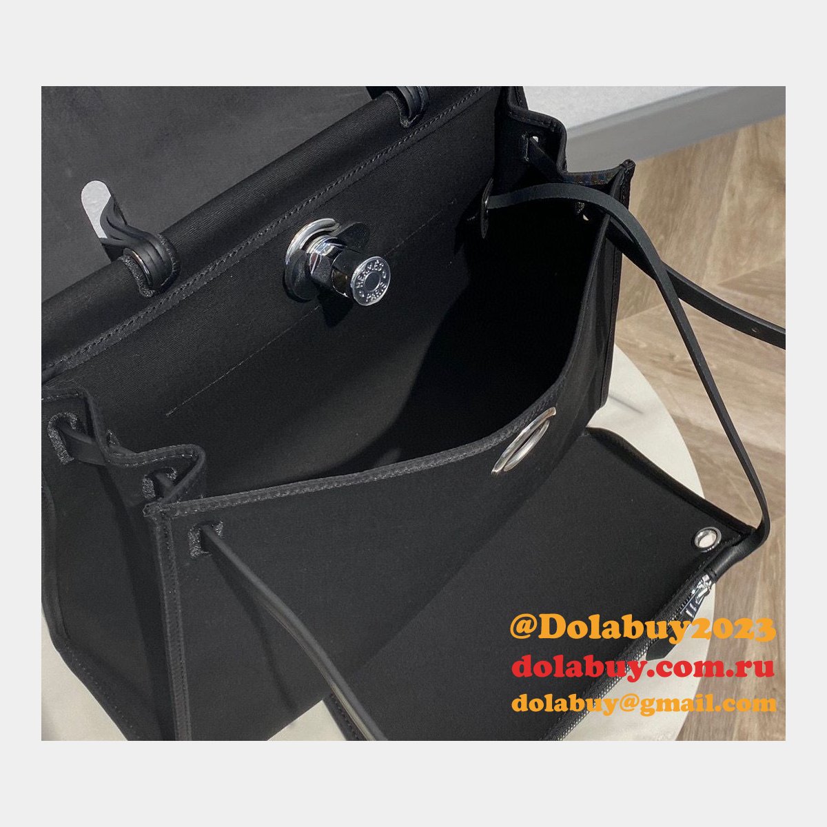 Best Replica Hermes Herbag Black Bags Top Quality Store