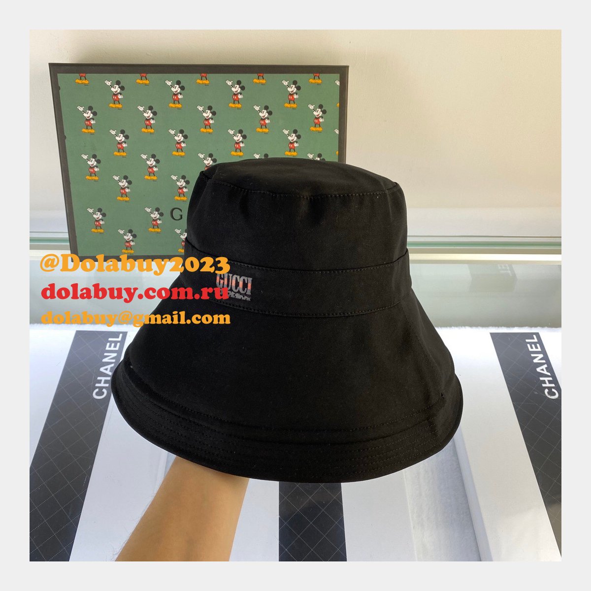 luxury G*u*i foldable simple fisherman hat