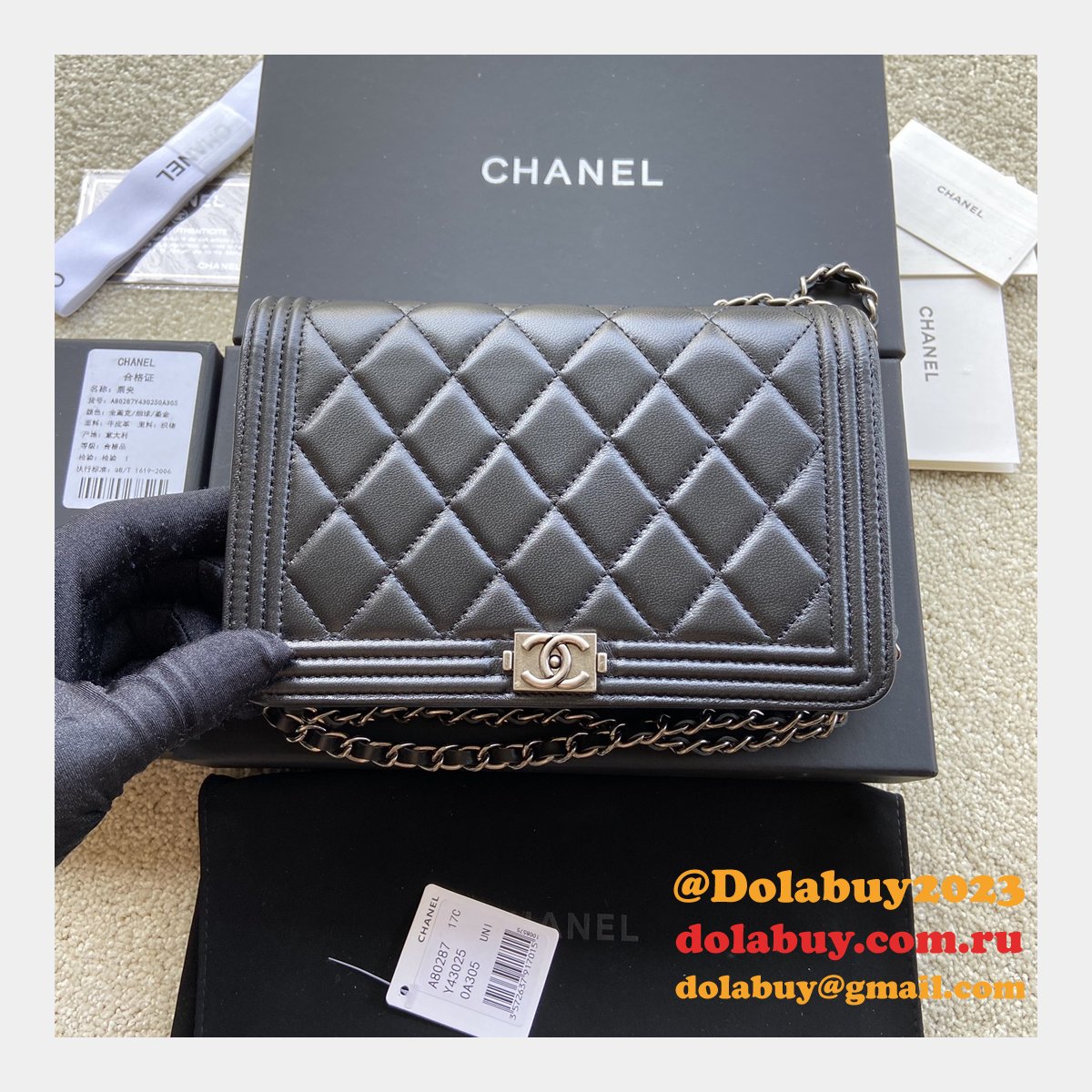 Wholesale CC the boy clamshell bag A80287