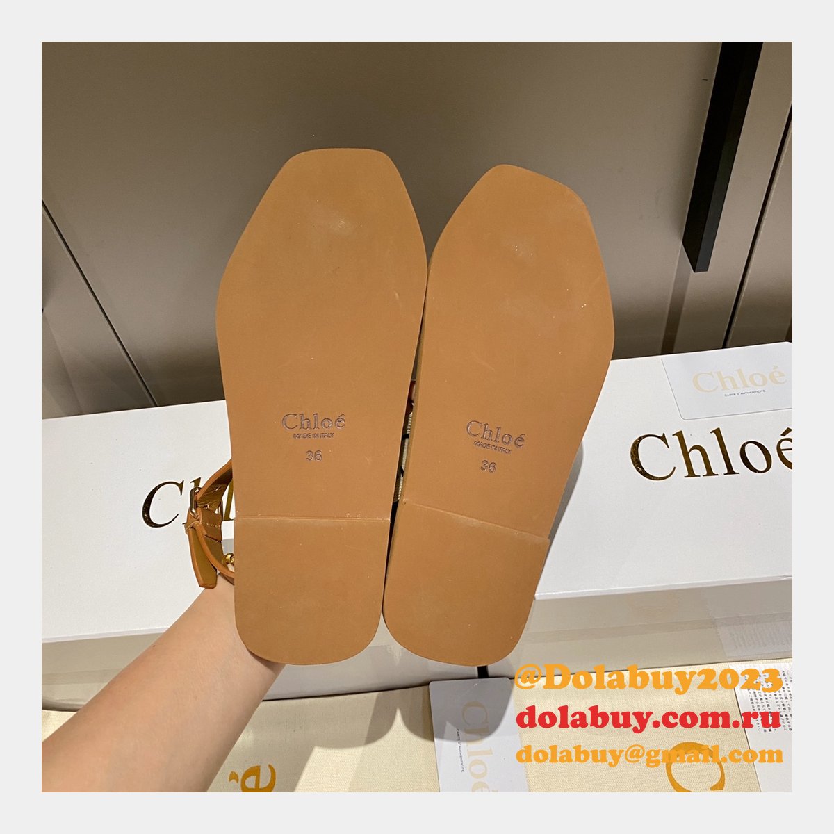 Designer Slippers Dupe AAAAA Replica Chloe Flip Flops