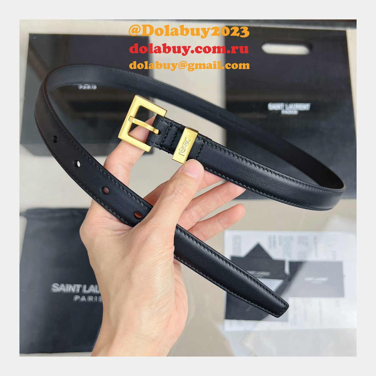 High Quality SAINT LAURENT REPLICAS BELT 20/30MM ONLINE