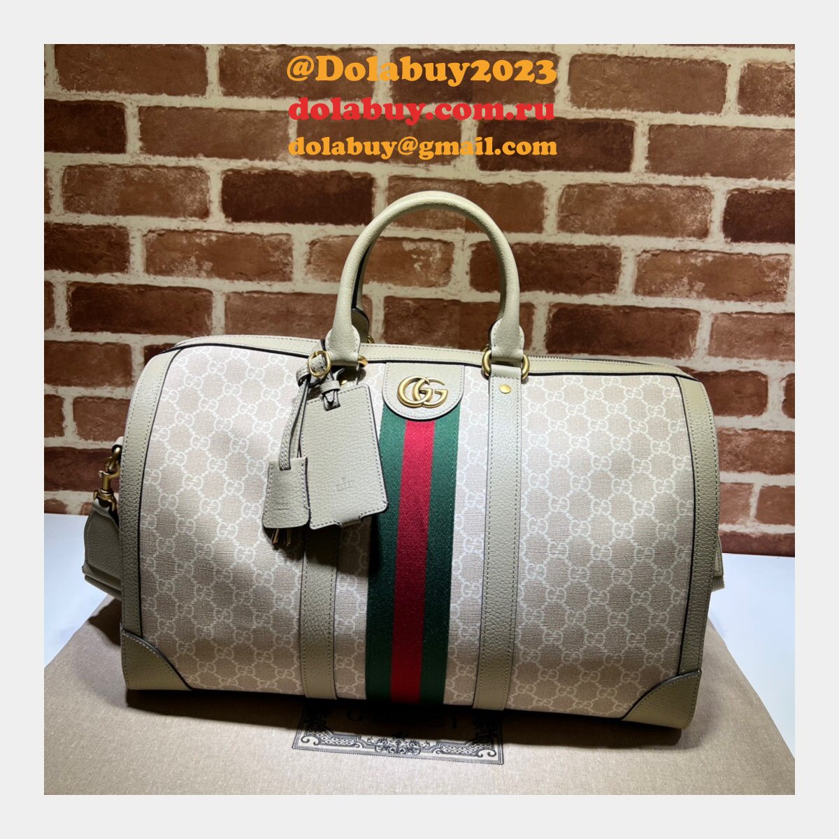 G*u*i our replica ophidia 681295 gg supreme duffle tote bag