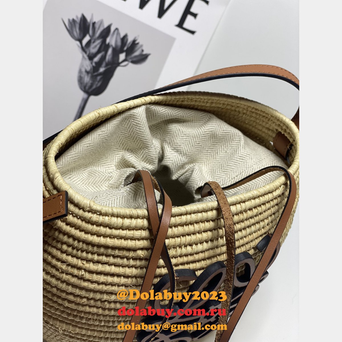 Top Quality LOEWE New hand-woven straw bag