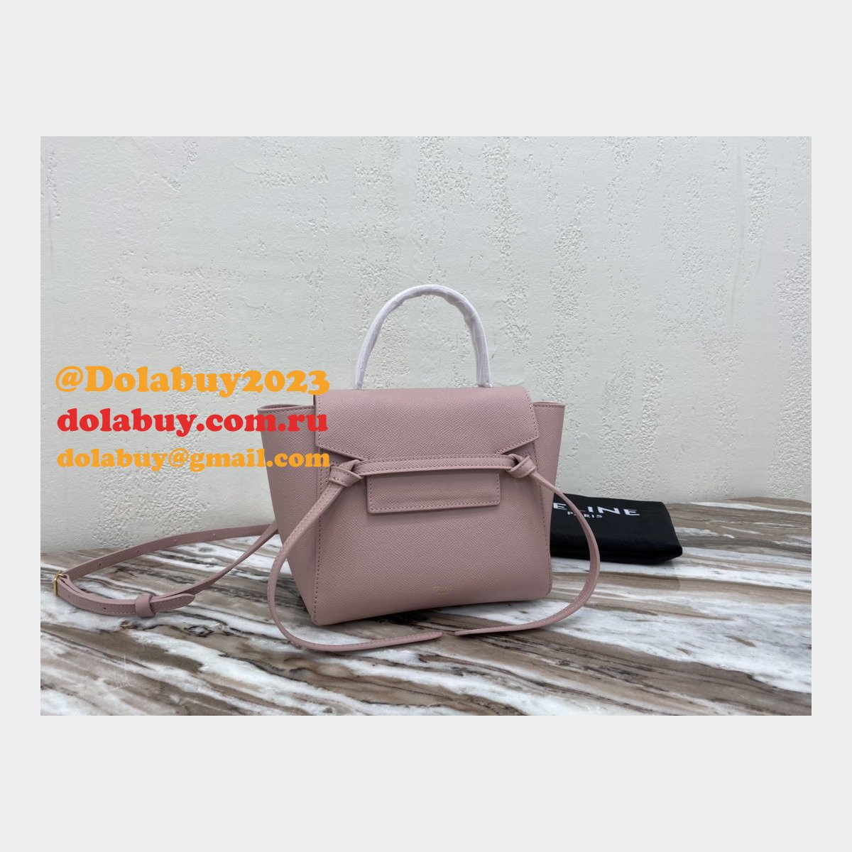 Celine AAA+ celine nano belt pink bag High Quality