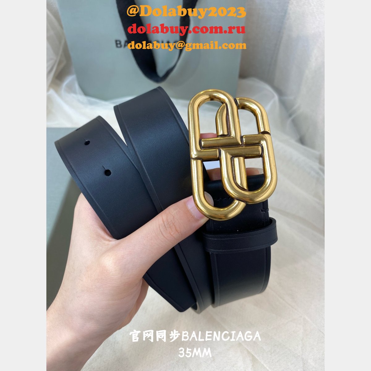 High Quality Luxury Balenciaga Replica 1:1 Mirror Belts