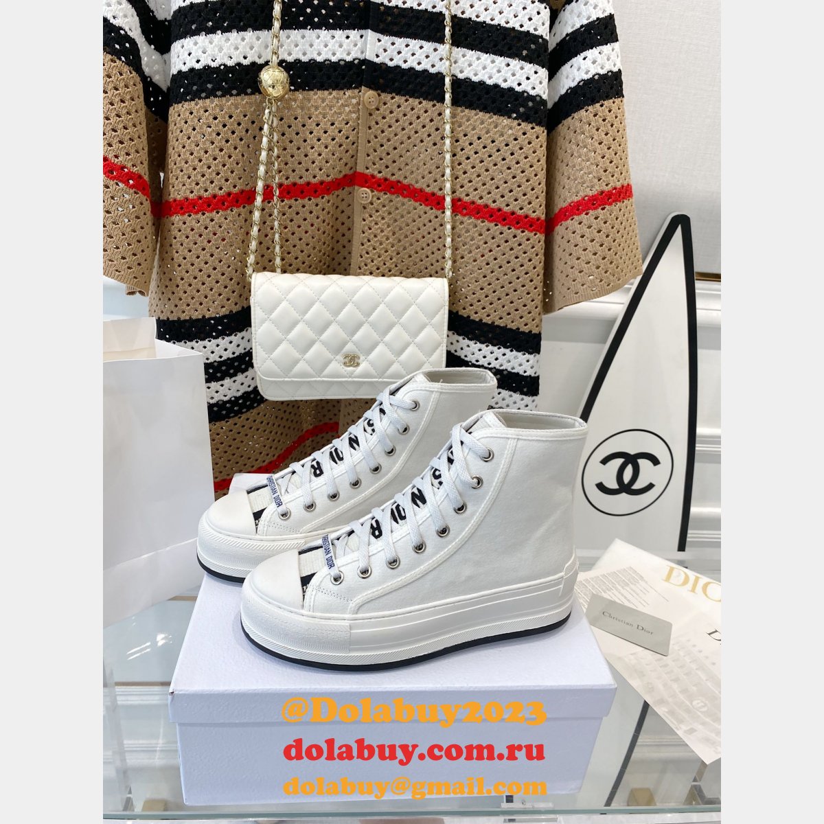 Best DIOR Platform Espadrilles Casual Cheap Perfect Sneakers