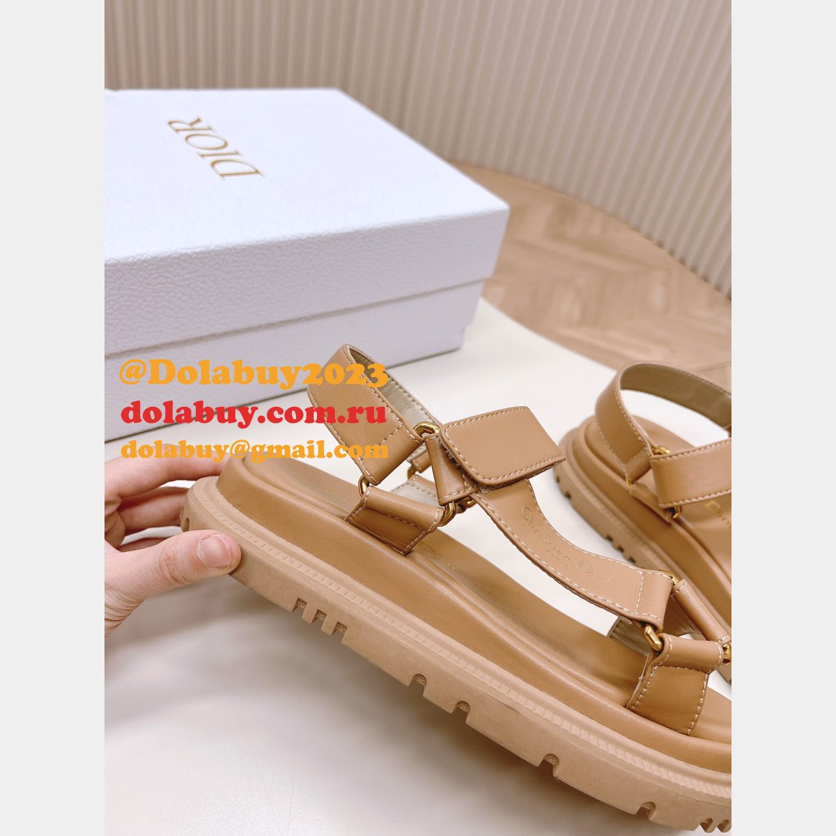best dior 7 Star D-Wave Sandal lambskin