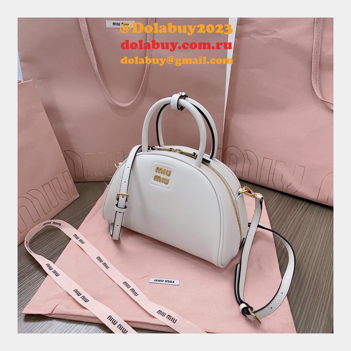 Miumiu 7 Star 5BB157 Designer Replicas Dumplings Handbag