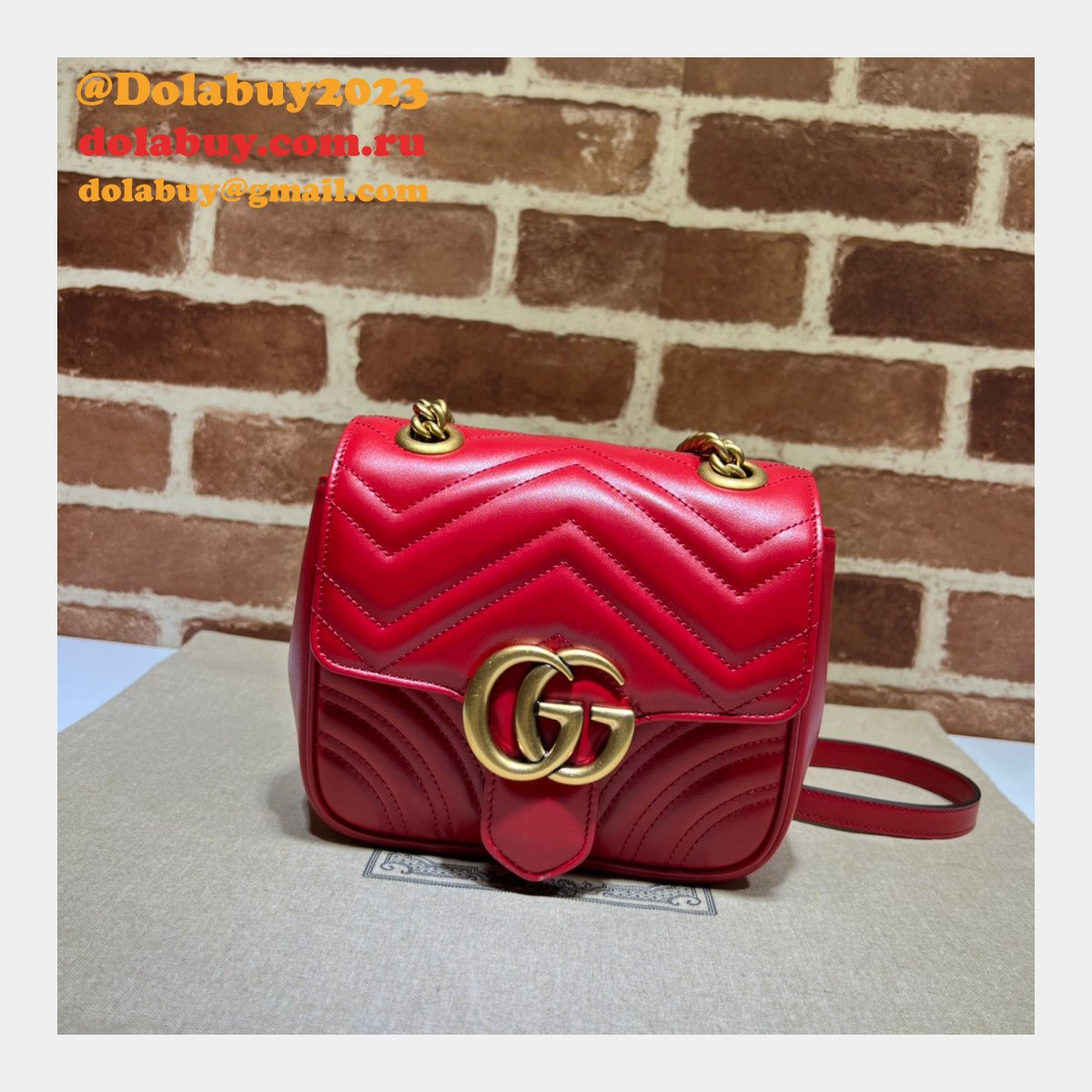 G*u*i replicas gg marmont 739682 shoulder wholesale bag