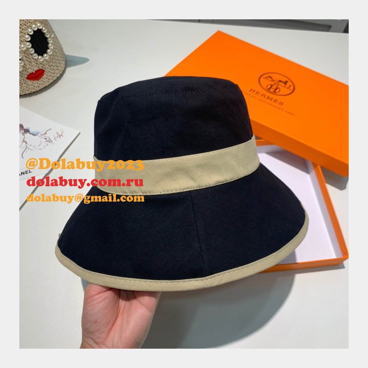 Hermes Top Quality H deduction Fishermans hat