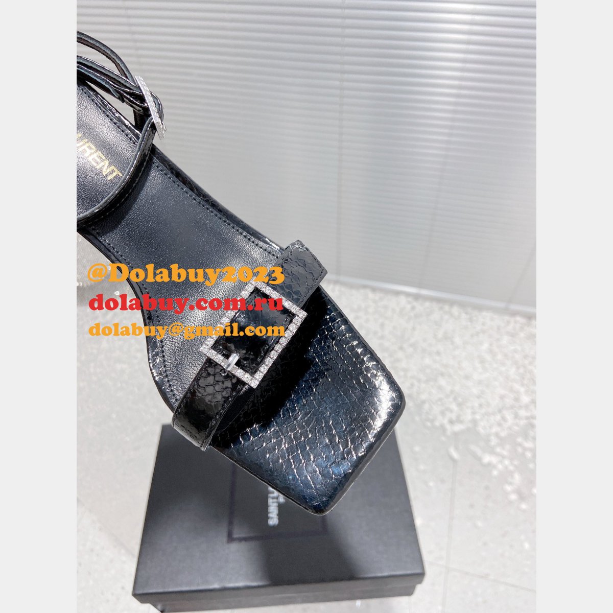 YSL Replica Yves Saint Laurent High Heel Sandals Shoes For Sale