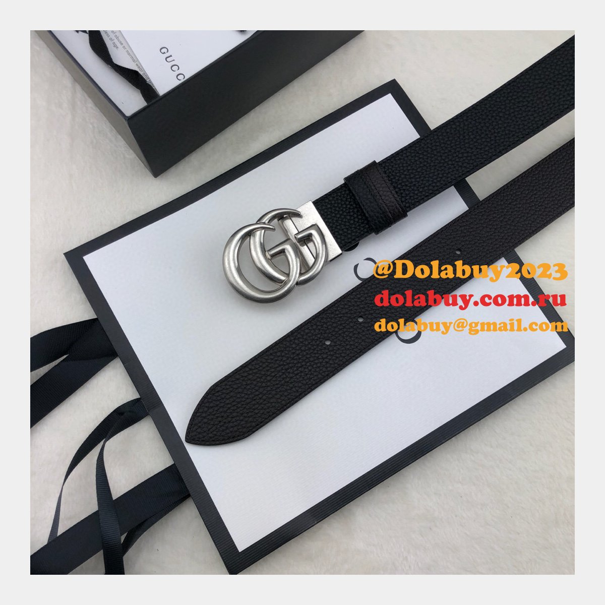 luxury G*u*i 38mm double g shop the new replica black belts