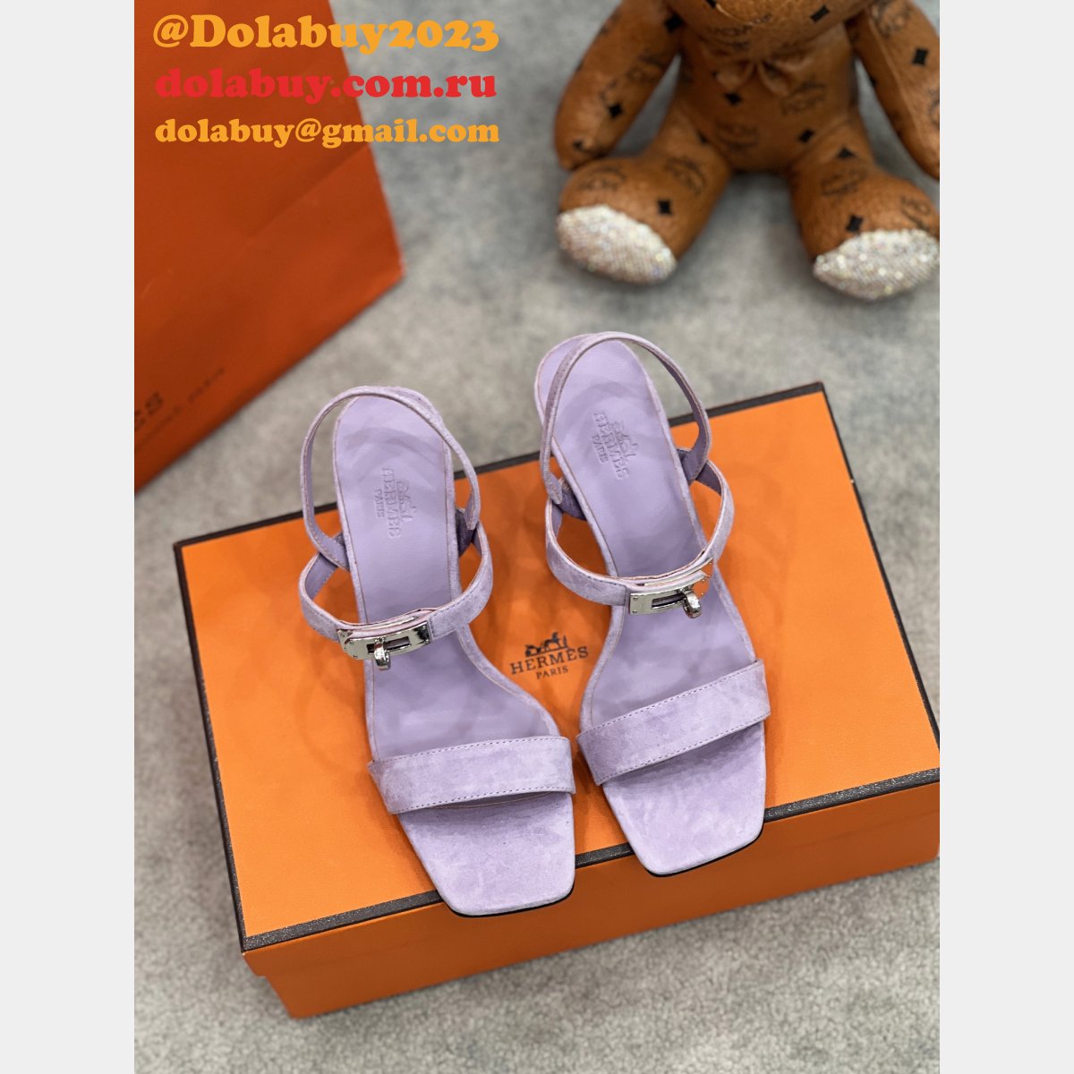 Heel 7.5 cm Designer Hermes Sandals High Quality Shoes