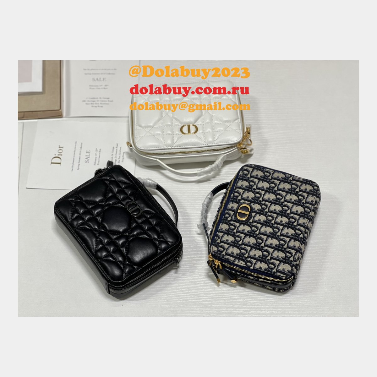 High Quality Dior 5140/2141 Replica Caro Box Bag