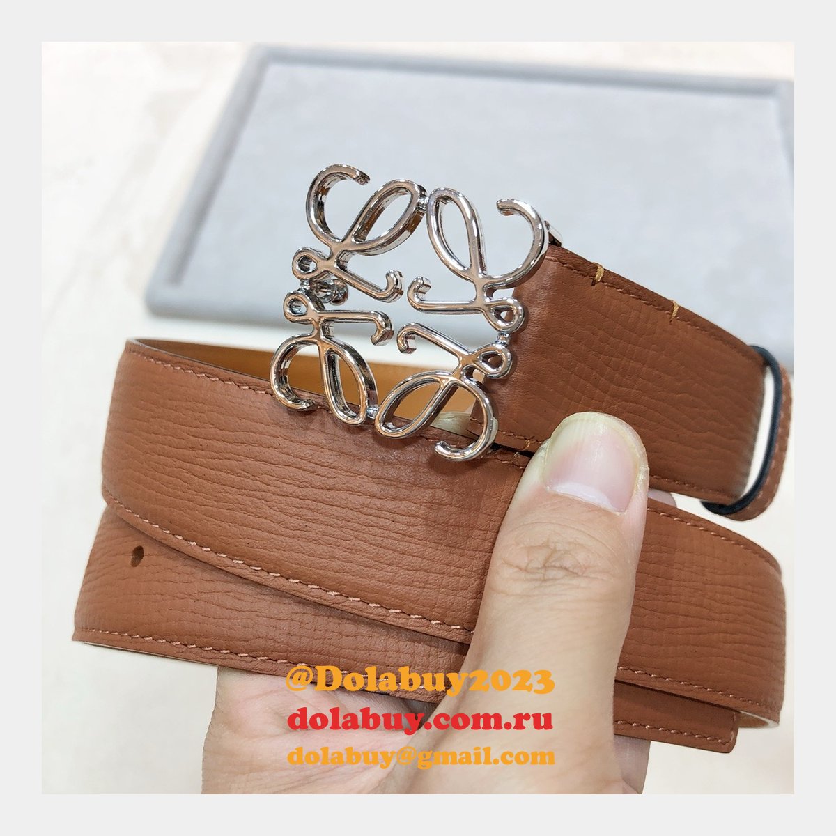 Designer Loewe Regular Knockoff 3.2CM Width Fashion Belts