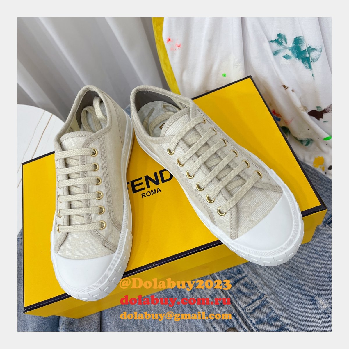 1:1 fake domino F**di shoes website to get replica sneakers