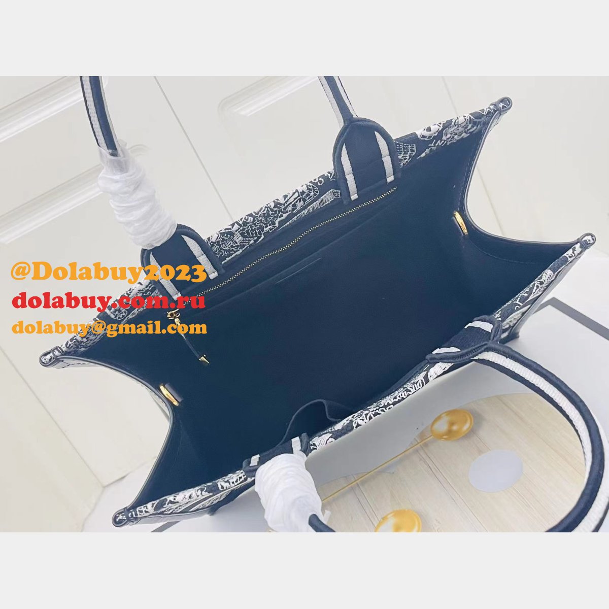 Luxury Dior Book tote with strap new 1286 all size