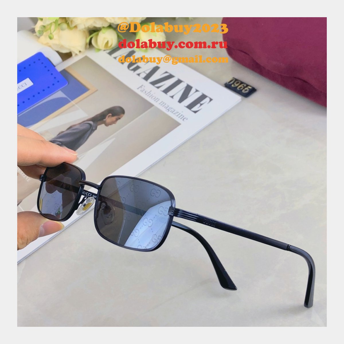 G*u*i 2025 retro versatile sunglasses