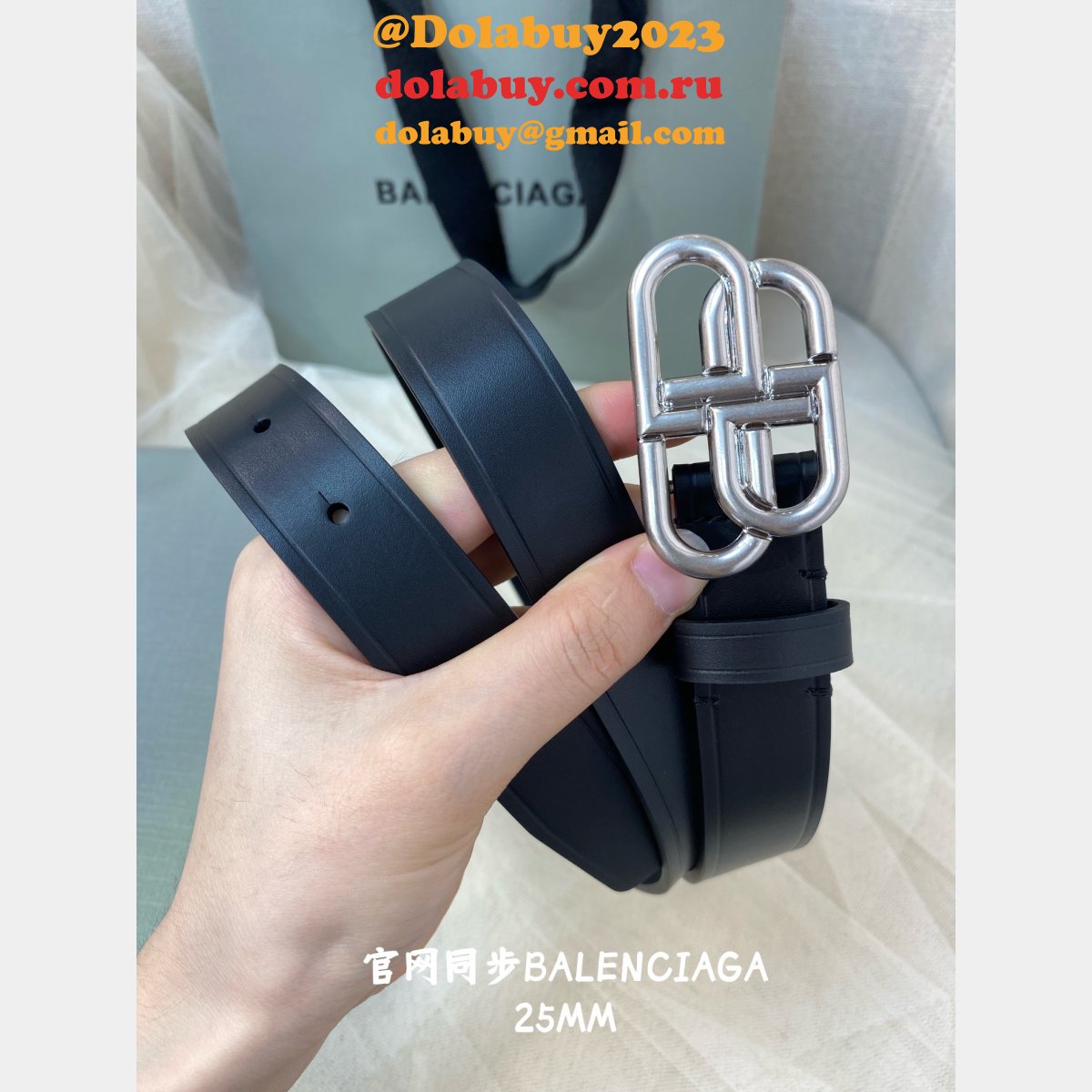 High Quality Luxury Balenciaga Replica 1:1 Mirror Belts