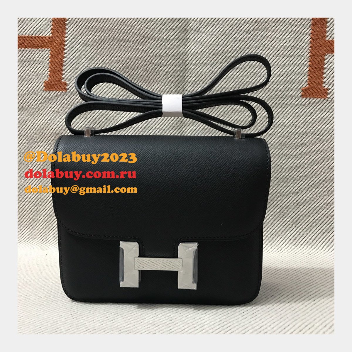 Hermes Constance Bag 18cm Epsom Leather Black