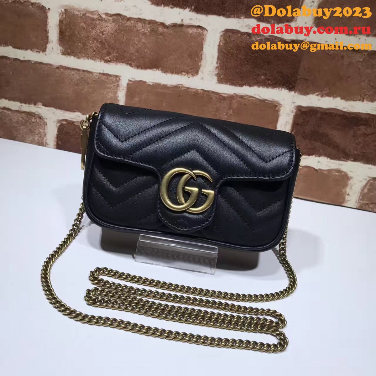 G*u*i marmont fashion mini chevron bag 476433