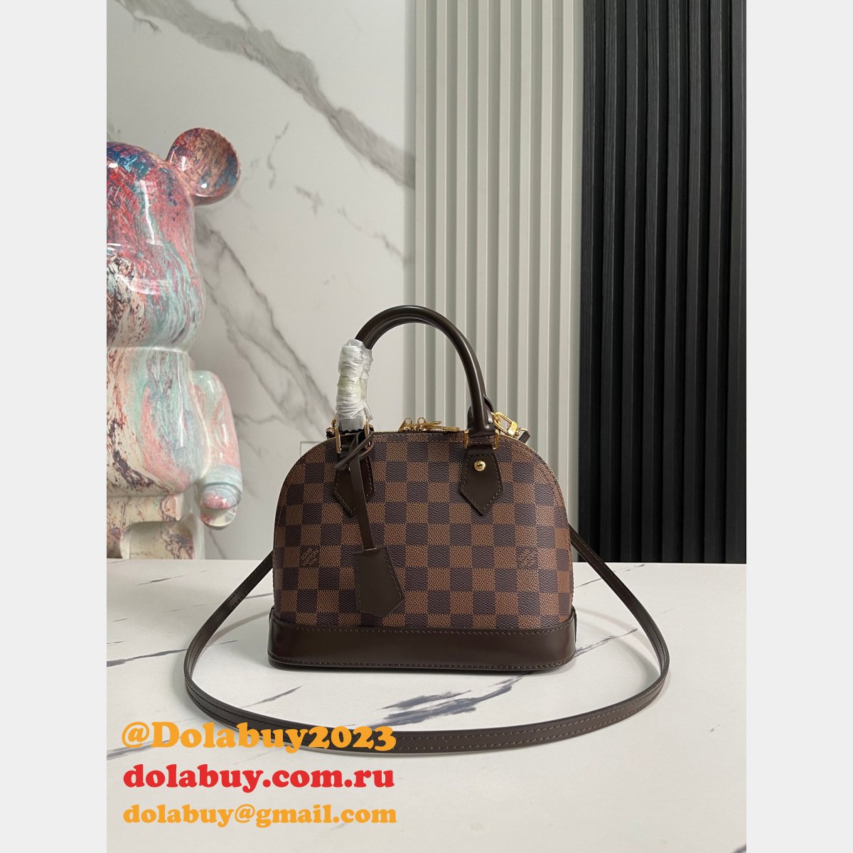 Louis Vuittons Fake Alma BB Designer Mini Top Handle N41221 Bag