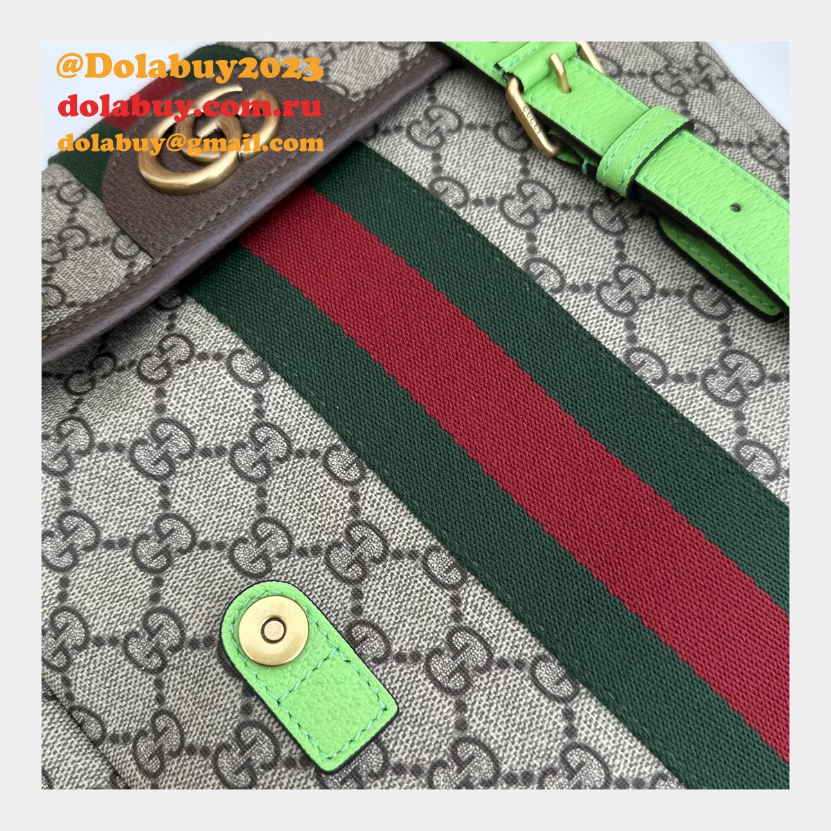 G*u*i gg supreme ophidia inspired backpack 7 star 598140 straps