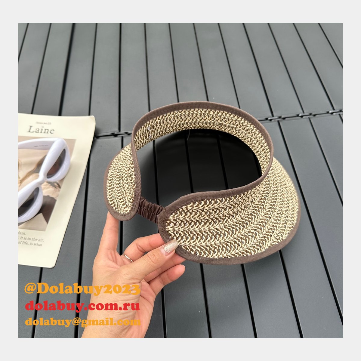 Louis Vuitton 2020 New style streamer straw basin hat