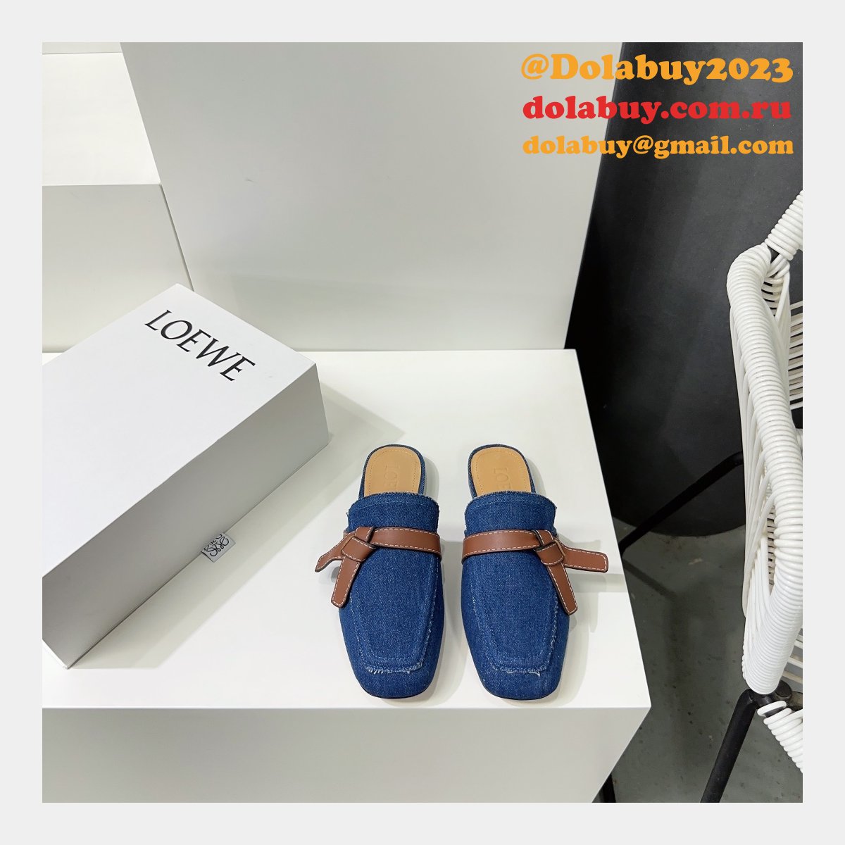 Loewe Replica Gate Mule Slippers High Quality Shoes