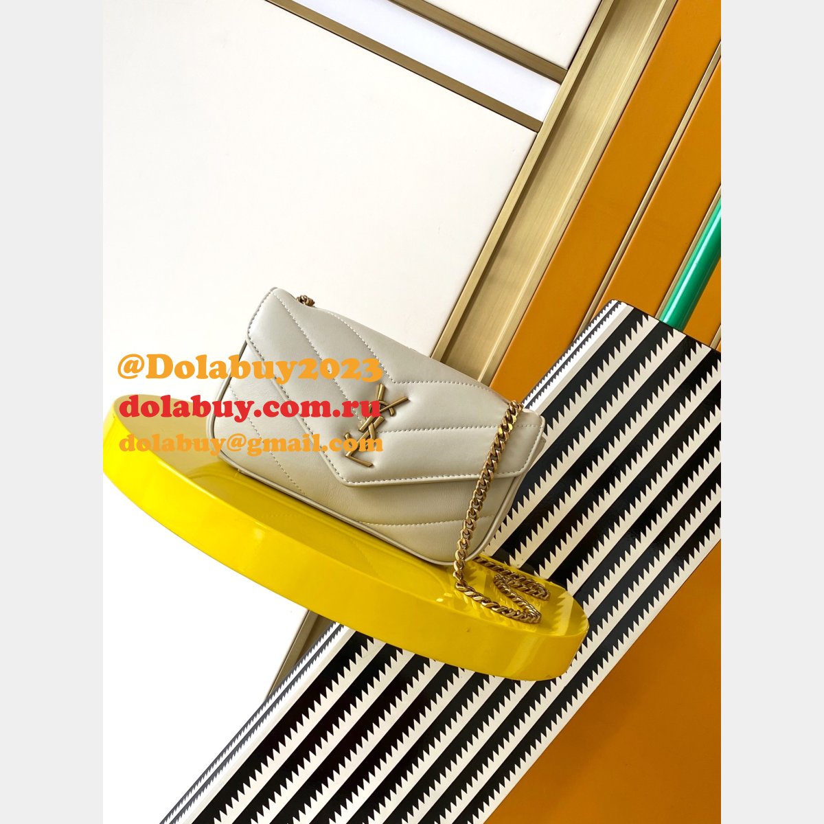 Top Quality Saint Laurent New LouLou HANDBAG 20/24/29cm White