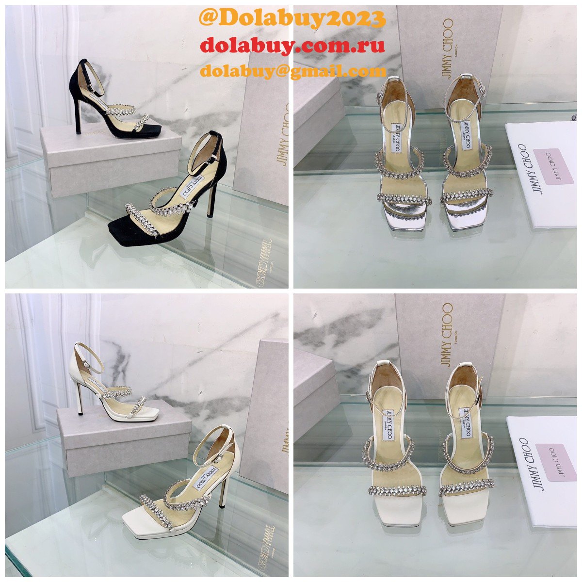 Suede Sandals Replica Jimmy Choo 7 Star Heel 10CM Shoes