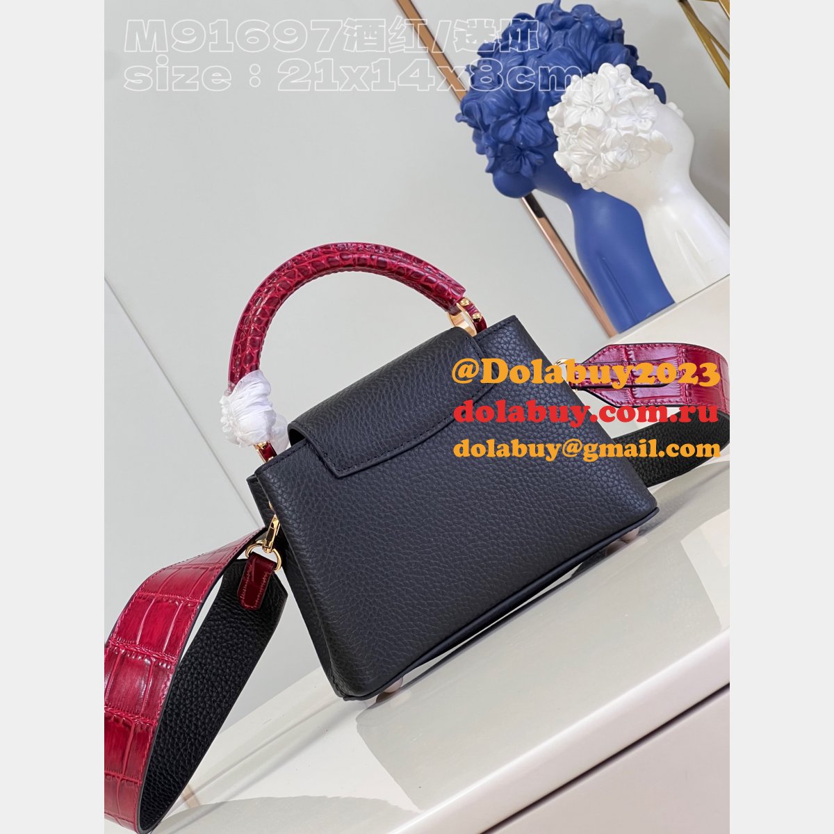 7 Star REPLICAS LOUIS VUITTON HIGH QUALITY M91697 CAPUCINES BAG