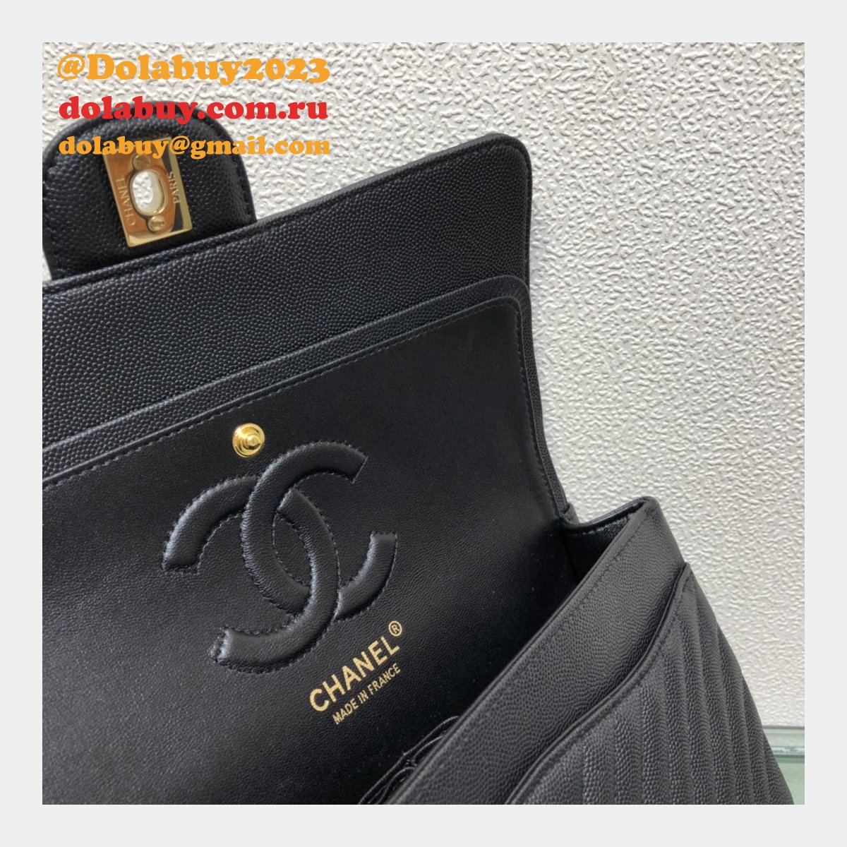 Top Quality CC CF1112  V CLASSICAL HANDBAG 25.5cm