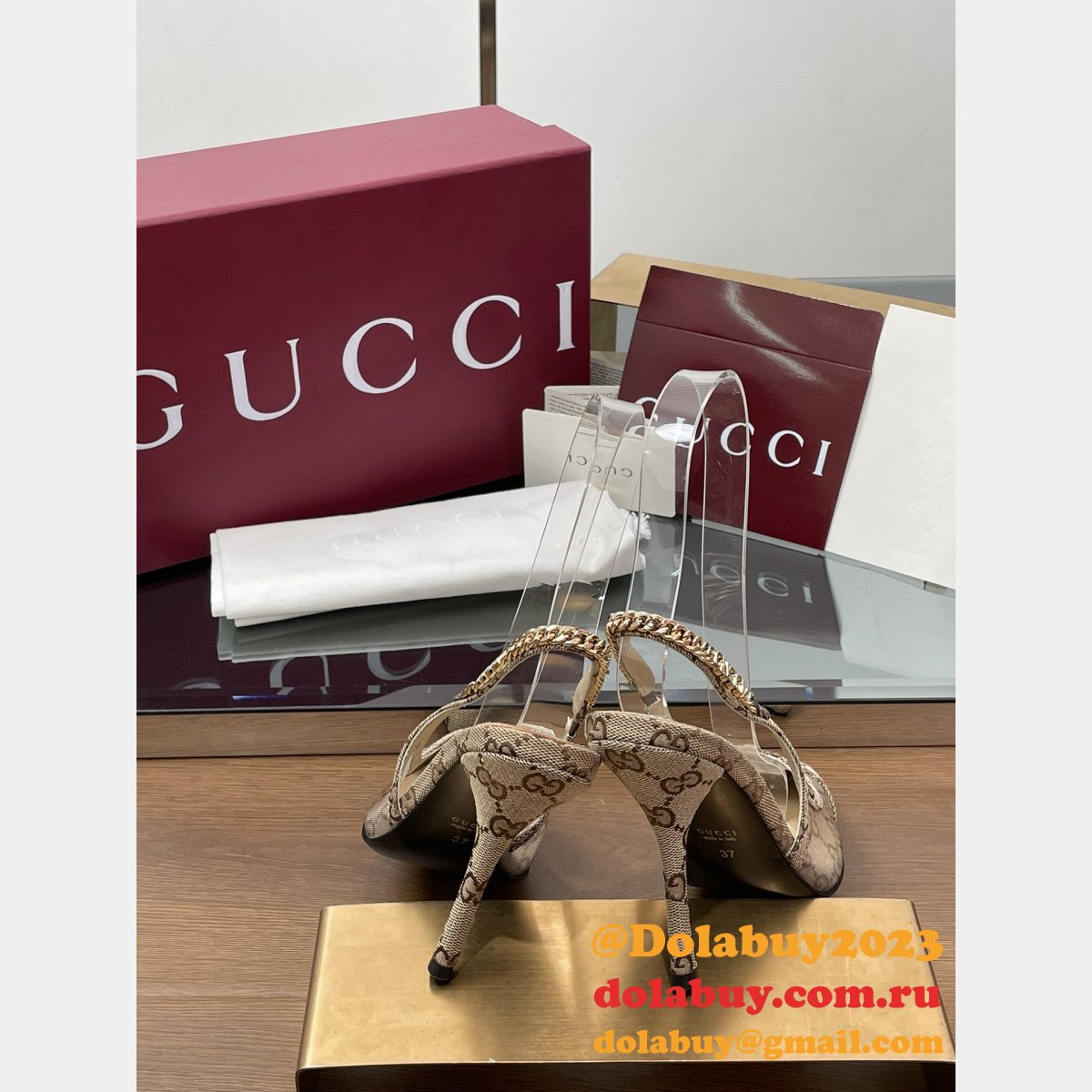 fashion G*u*i signoria slingback pump