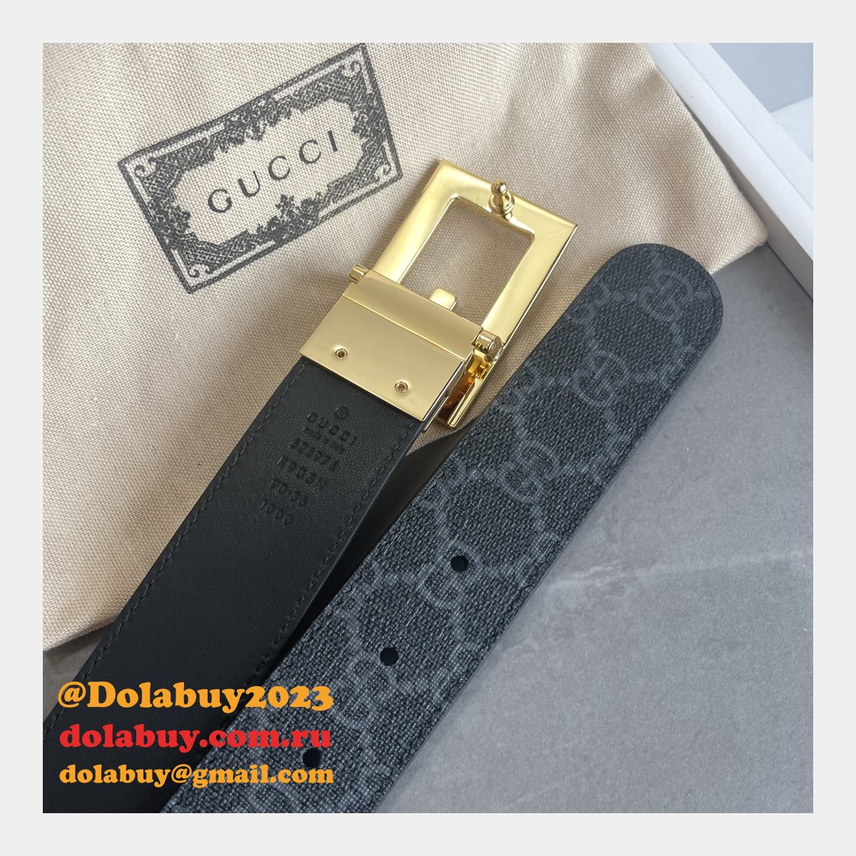 AAA+ Luxury GG 35mm Knockoff belt