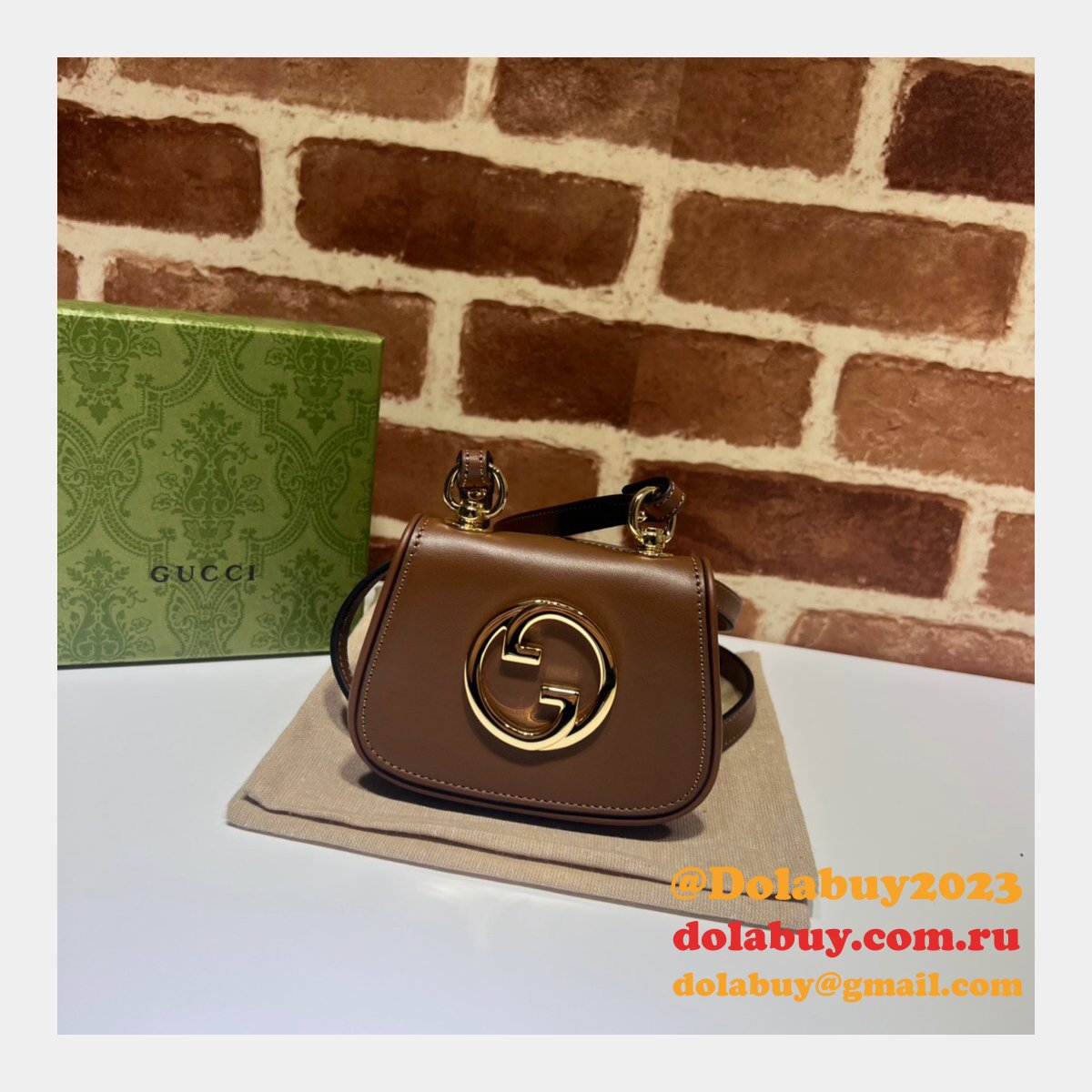Designer Gucci High Quality 698635 Blondie Card Case Wallet