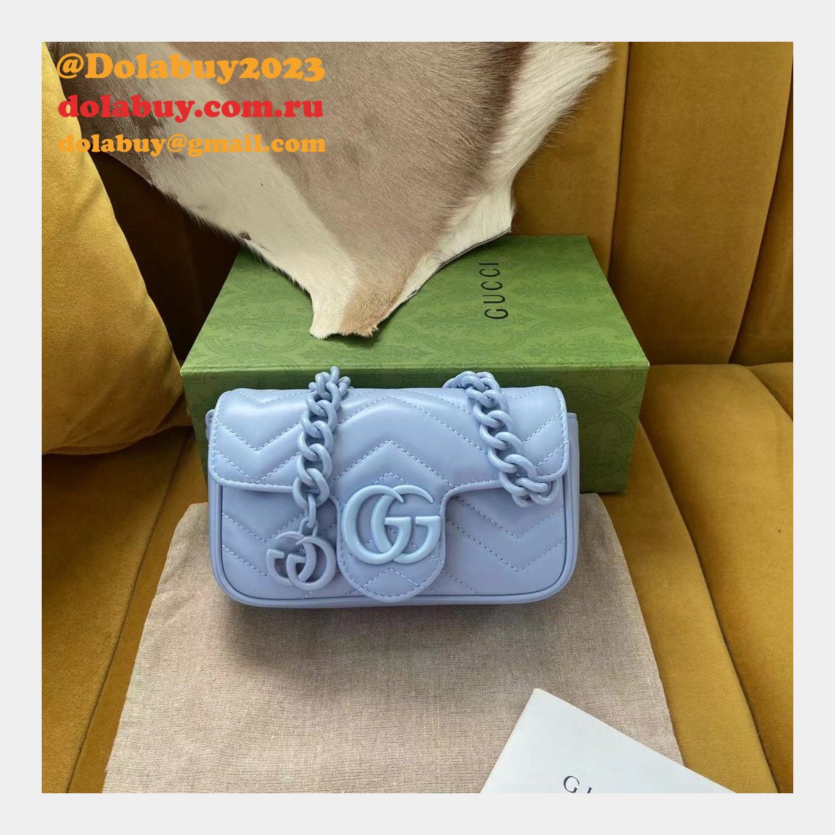 knockoff G*u*i gg marmont matelassé leather super 699757 bag