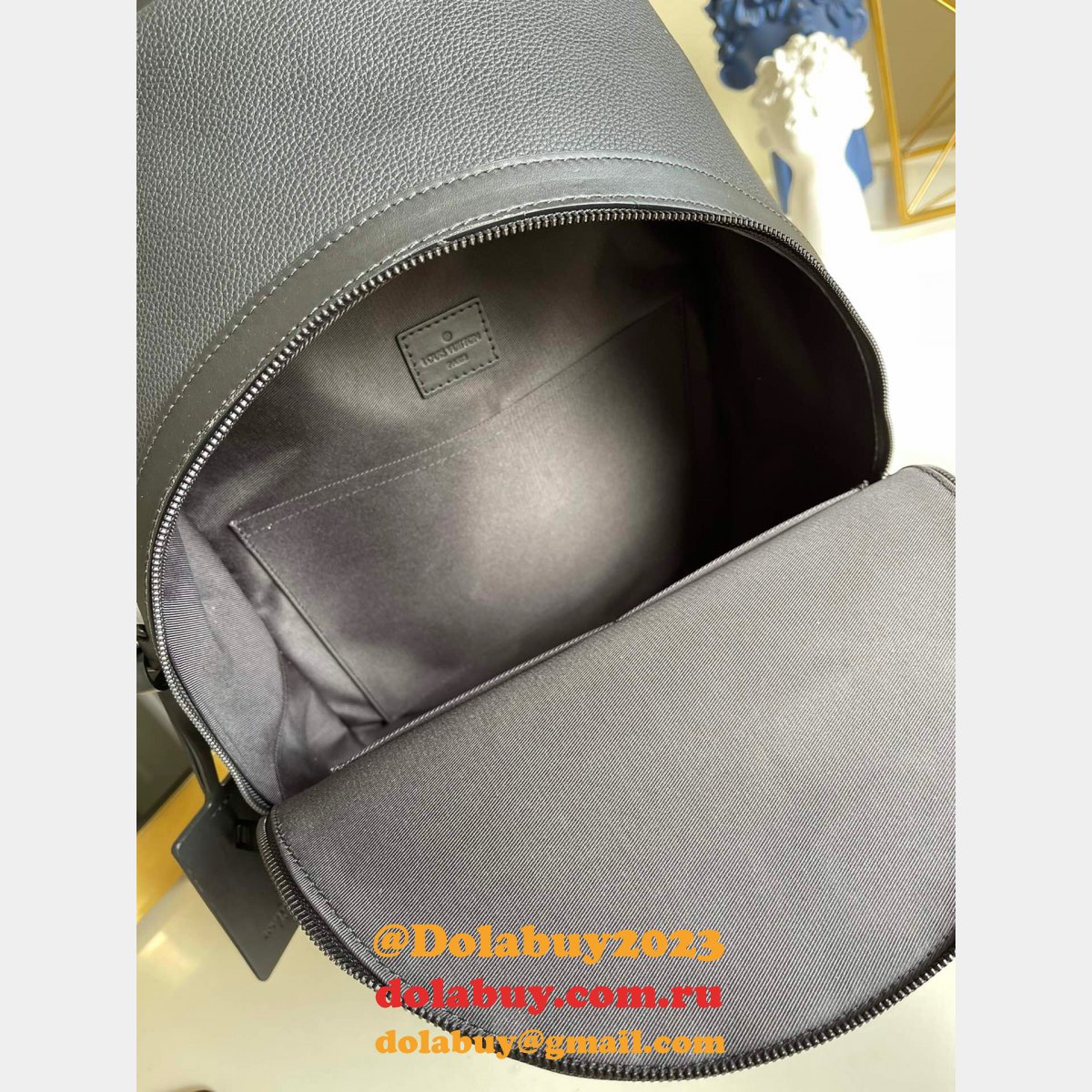 Replcia China Louis Vuitton Backpack H26 M57079 Black Bags